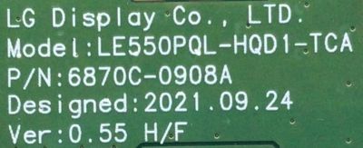 T-CON PARA TV LG OLED / NUMERO DE PARTE 6894A / 6871L-6894A / 6870C-0908A / LE550PQL-HQD1-TCA / PANEL AC650AQL CQA1_RS / DISPLAY LE650PQJ (HQ)(E1) / MODELOS OLED65G2PUA / OLED65C2PUA / OLED65G2PUA.DUSQLJR / OLED65C2PUA.DUSQLJR - Imagen 3